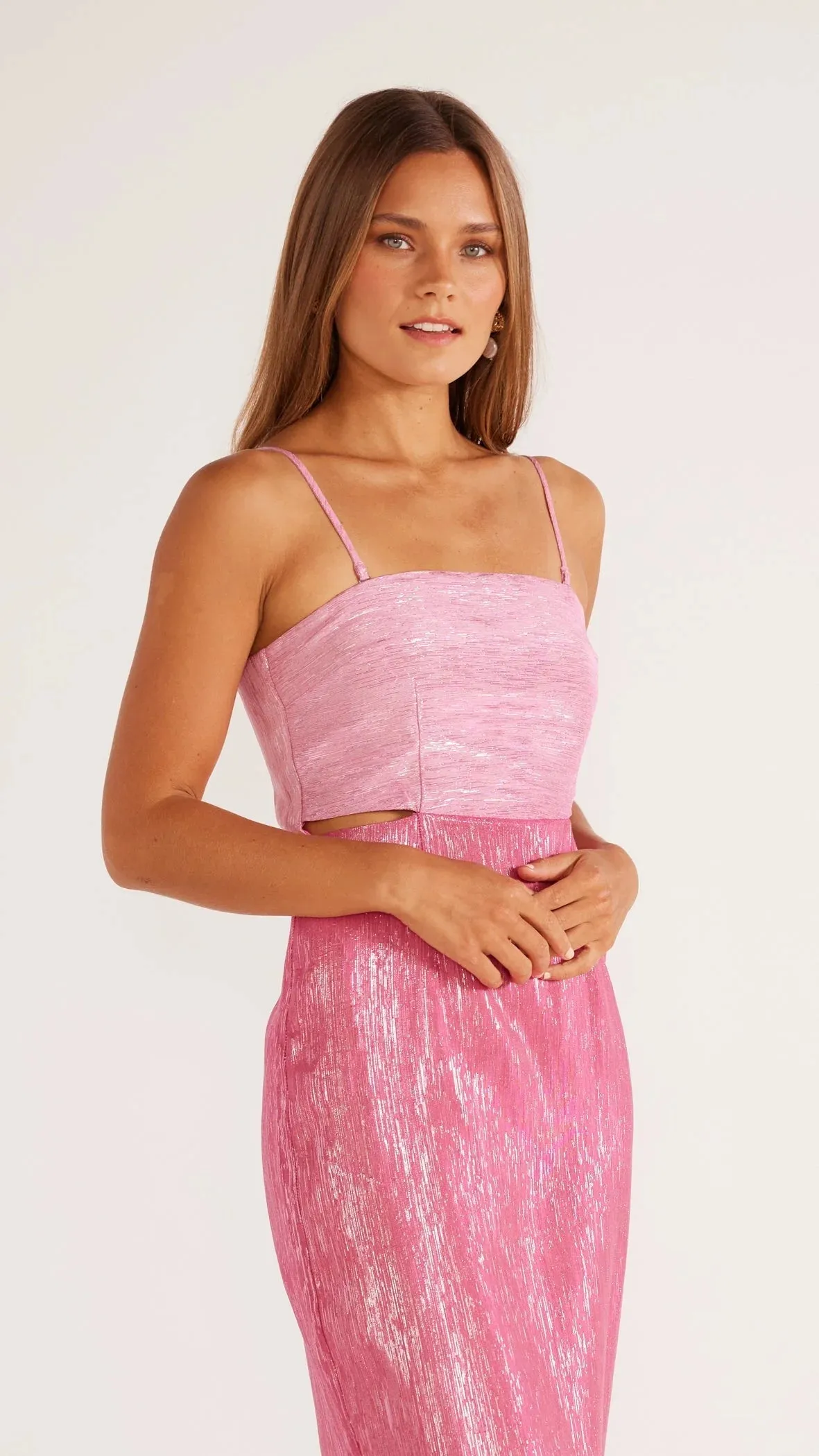 Vida Midi Dress - Pink