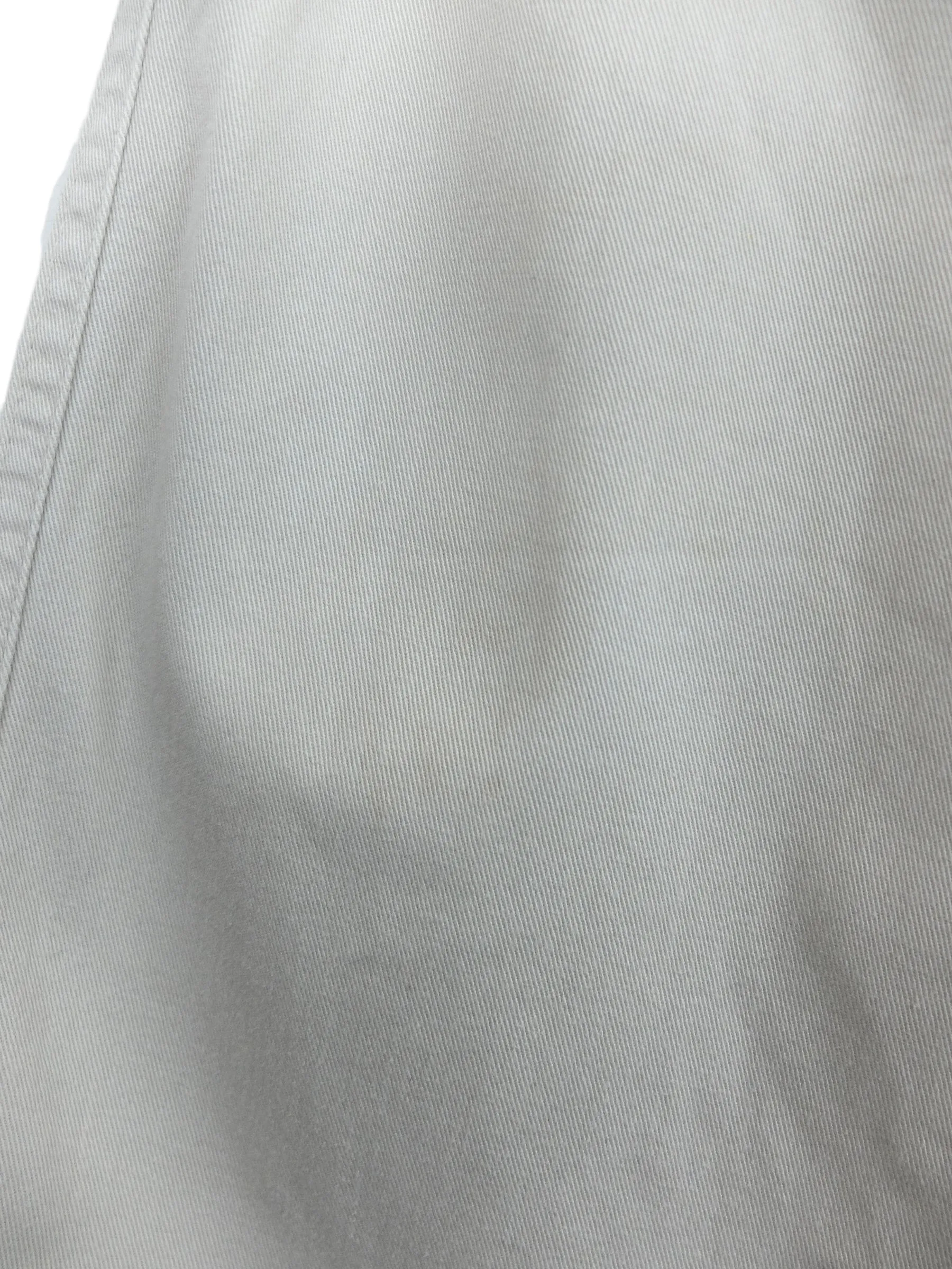 Vintage 2000s Y2K Minimalist Khaki Beige Relaxed Fit Capri Length Chino Trouser Pants | 36 Inch Waist