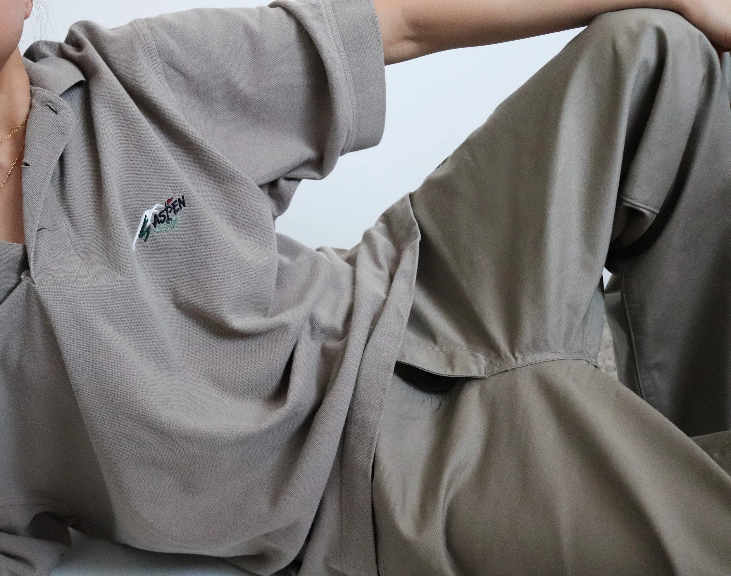 VINTAGE MEN CHINO CARGO 751  BROWN  PANTS TROUSERS