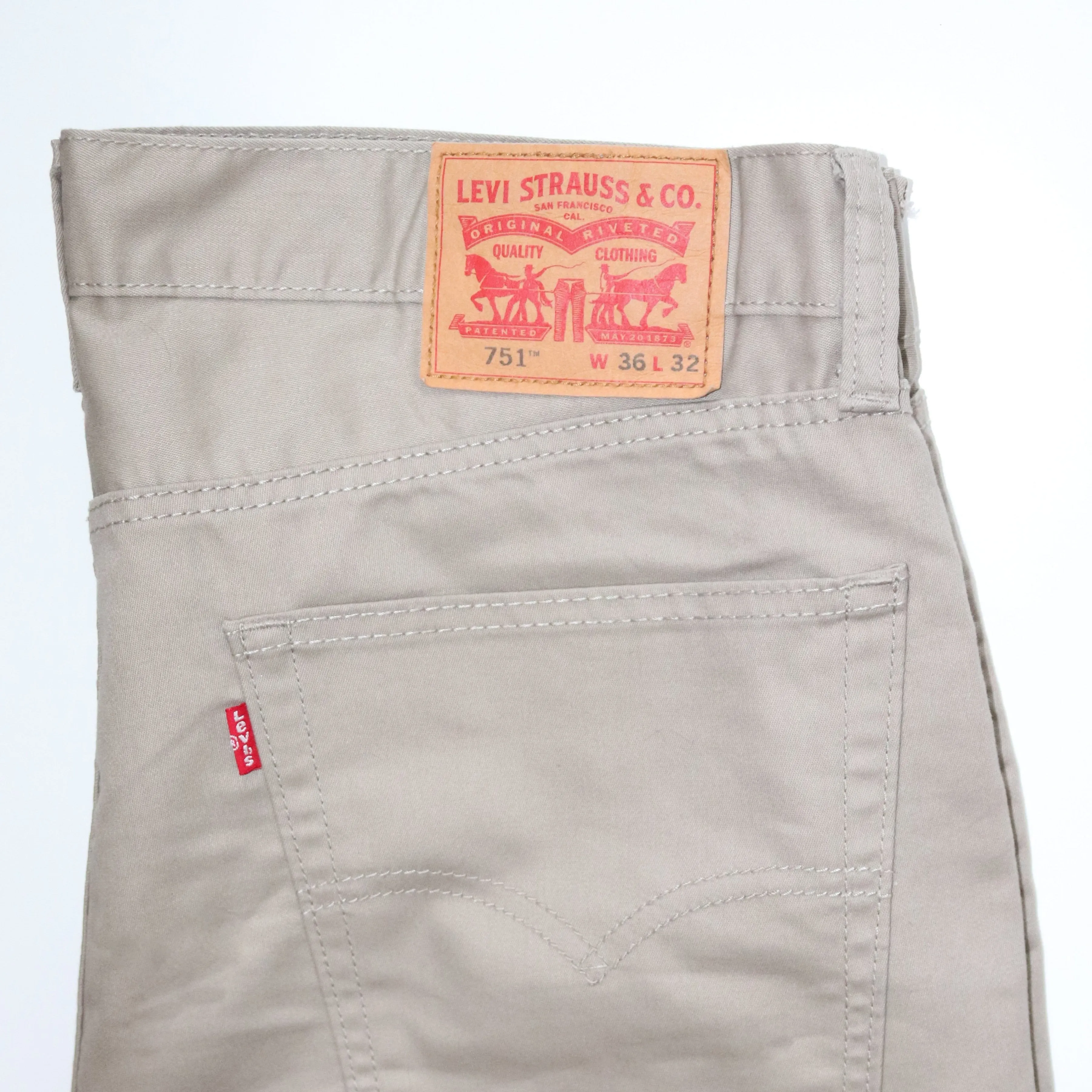 VINTAGE MEN CHINO CARGO 751  BROWN  PANTS TROUSERS