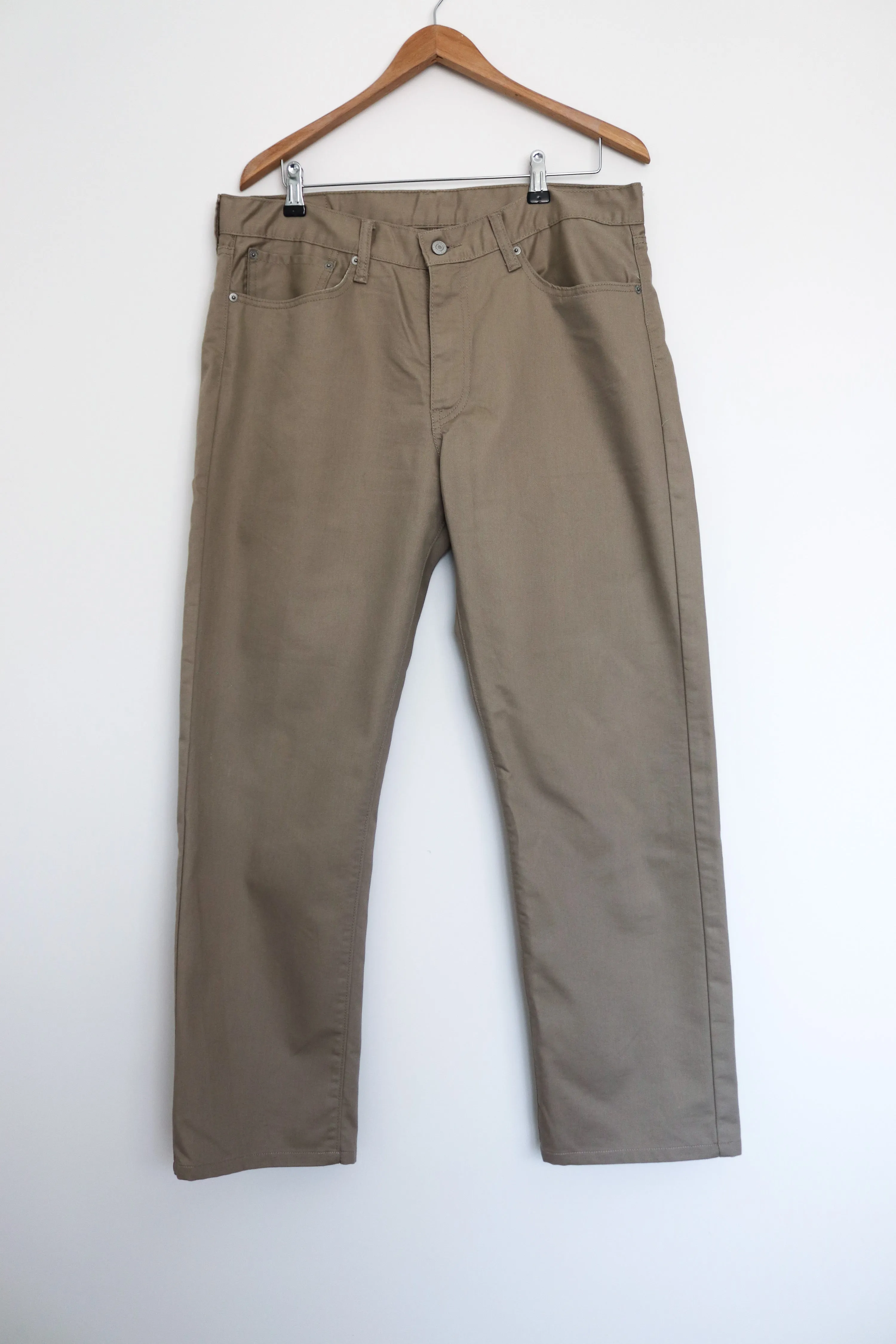 VINTAGE MEN CHINO CARGO 751  BROWN  PANTS TROUSERS