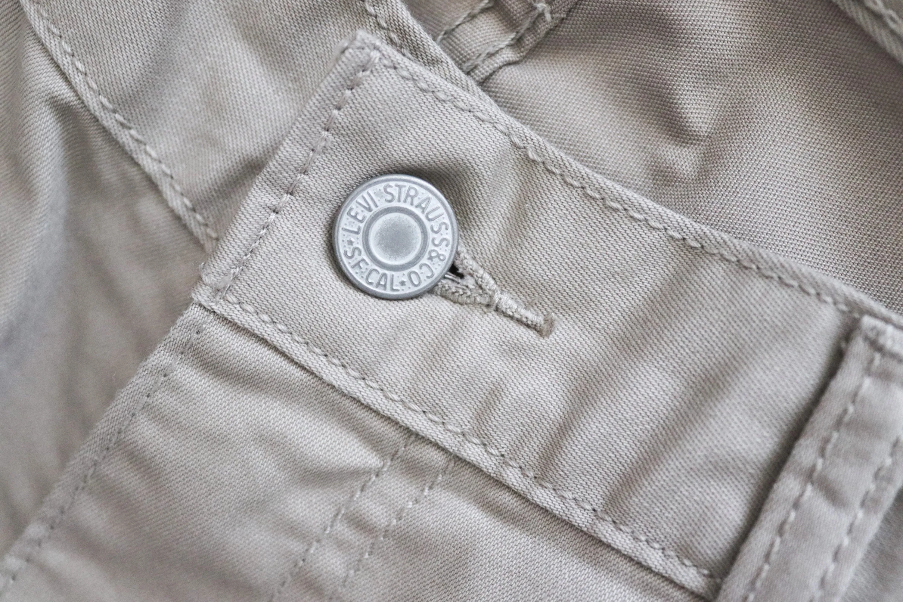 VINTAGE MEN CHINO CARGO 751  BROWN  PANTS TROUSERS