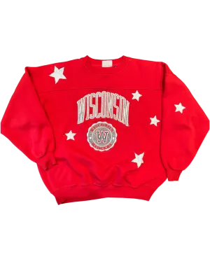 Vintage Wisconsin Reworked Star Crewneck