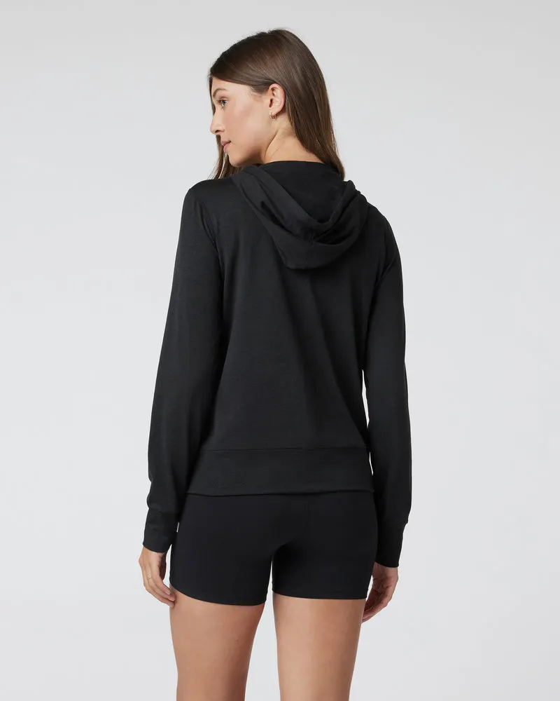 VUORI Halo Performance Hoodie 2.0 - BLACK HEATHER