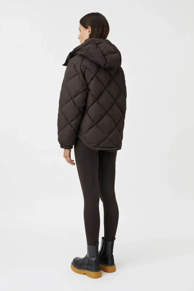 Wynston Puffer Jacket Mocha Brown