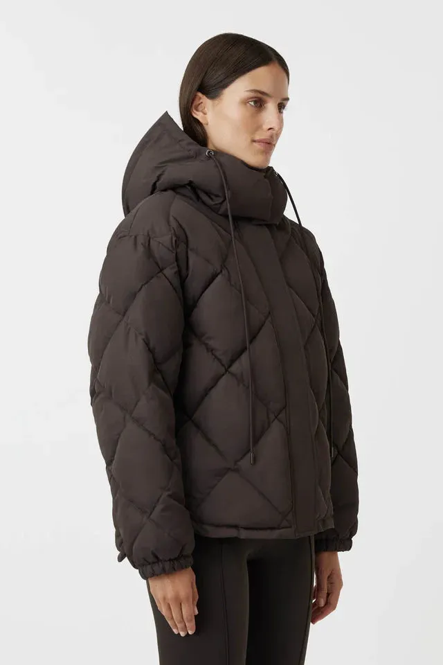 Wynston Puffer Jacket Mocha Brown