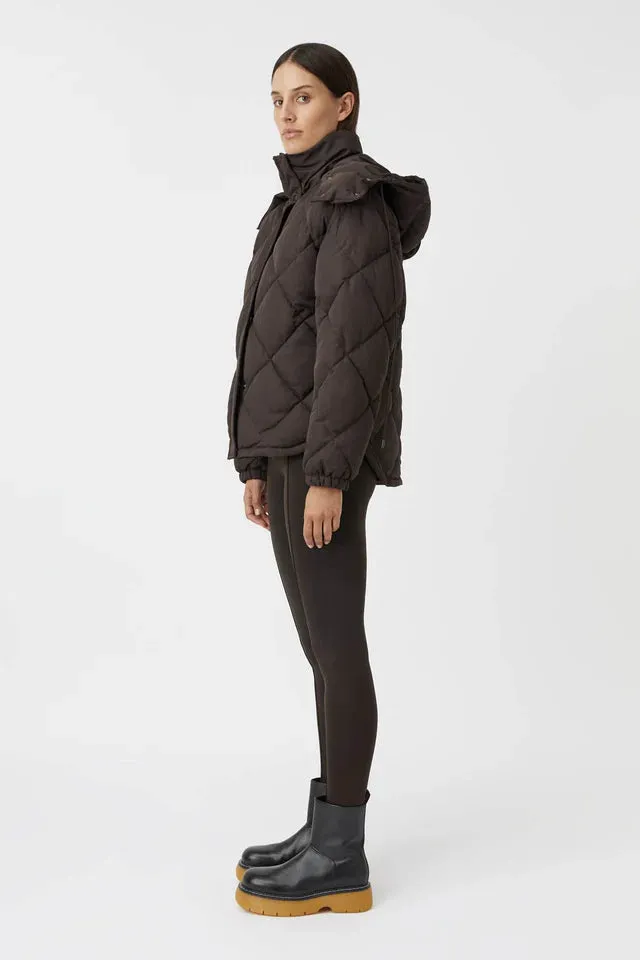 Wynston Puffer Jacket Mocha Brown