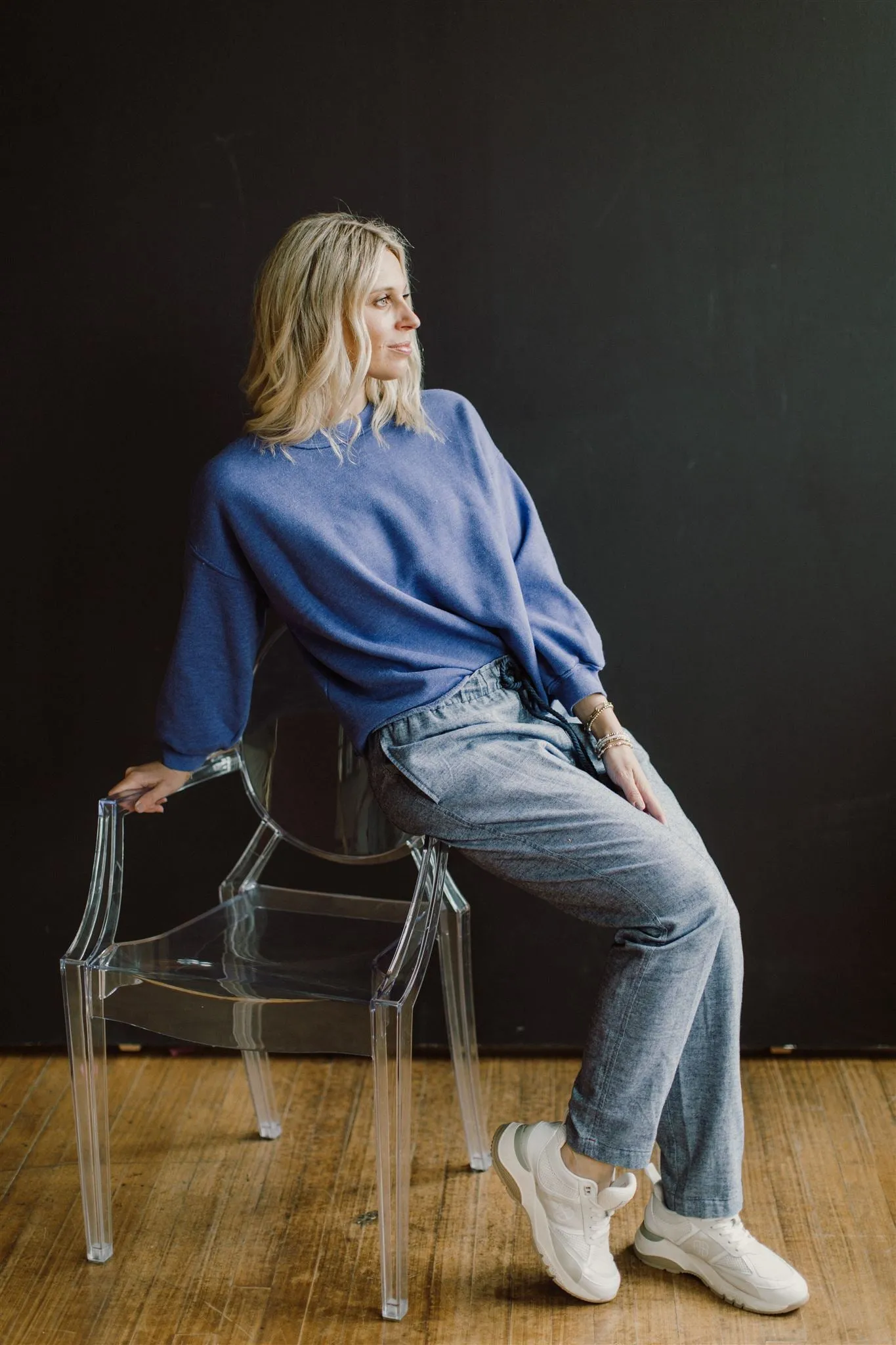 Xirena - Honor Sweatshirt in Amethyst Blu